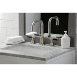 Kaiser Two-Handle 3-Hole Deck Mount Widespread Bathroom Faucet with Brass Pop-Up Drain