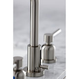 Concord Two-Handle 3-Hole Deck Mount Widespread Bathroom Faucet with Brass Pop-Up Drain