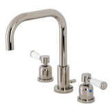 Paris Two-Handle 3-Hole Deck Mount Widespread Bathroom Faucet with Brass Pop-Up Drain