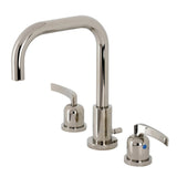 Centurion Two-Handle 3-Hole Deck Mount Widespread Bathroom Faucet with Brass Pop-Up Drain