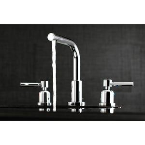 Concord Two-Handle 3-Hole Deck Mount Widespread Bathroom Faucet with Brass Pop-Up Drain