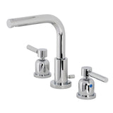 Concord Two-Handle 3-Hole Deck Mount Widespread Bathroom Faucet with Brass Pop-Up Drain