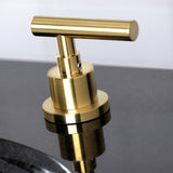 Manhattan Two-Handle 3-Hole Deck Mount Widespread Bathroom Faucet with Brass Pop-Up Drain