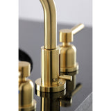 Concord Two-Handle 3-Hole Deck Mount Widespread Bathroom Faucet with Brass Pop-Up Drain