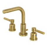 Concord Two-Handle 3-Hole Deck Mount Widespread Bathroom Faucet with Brass Pop-Up Drain