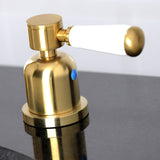 Paris Two-Handle 3-Hole Deck Mount Widespread Bathroom Faucet with Brass Pop-Up Drain