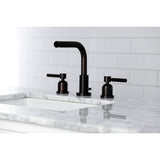 Concord Two-Handle 3-Hole Deck Mount Widespread Bathroom Faucet with Brass Pop-Up Drain