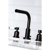 Paris Two-Handle 3-Hole Deck Mount Widespread Bathroom Faucet with Brass Pop-Up Drain