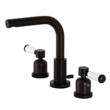 Paris Two-Handle 3-Hole Deck Mount Widespread Bathroom Faucet with Brass Pop-Up Drain