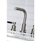 Kaiser Two-Handle 3-Hole Deck Mount Widespread Bathroom Faucet with Brass Pop-Up Drain