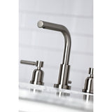 Concord Two-Handle 3-Hole Deck Mount Widespread Bathroom Faucet with Brass Pop-Up Drain