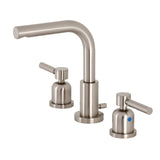 Concord Two-Handle 3-Hole Deck Mount Widespread Bathroom Faucet with Brass Pop-Up Drain