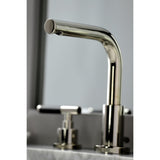 Kaiser Two-Handle 3-Hole Deck Mount Widespread Bathroom Faucet with Brass Pop-Up Drain