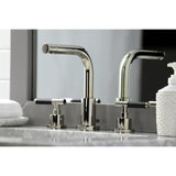 Kaiser Two-Handle 3-Hole Deck Mount Widespread Bathroom Faucet with Brass Pop-Up Drain