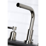 Concord Two-Handle 3-Hole Deck Mount Widespread Bathroom Faucet with Brass Pop-Up Drain