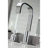 Kaiser Two-Handle 3-Hole Deck Mount Widespread Bathroom Faucet with Retail Pop-Up Drain