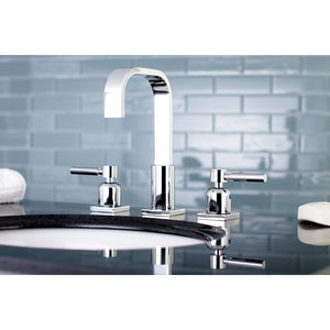 Concord Two-Handle 3-Hole Deck Mount Widespread Bathroom Faucet with Retail Pop-Up Drain