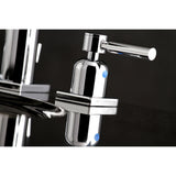 Concord Two-Handle 3-Hole Deck Mount Widespread Bathroom Faucet with Retail Pop-Up Drain