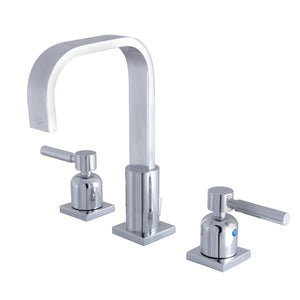 Concord Two-Handle 3-Hole Deck Mount Widespread Bathroom Faucet with Retail Pop-Up Drain