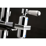 Paris Two-Handle 3-Hole Deck Mount Widespread Bathroom Faucet with Retail Pop-Up Drain