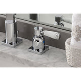 Paris Two-Handle 3-Hole Deck Mount Widespread Bathroom Faucet with Retail Pop-Up Drain