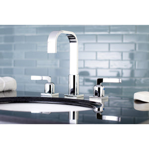 Centurion Two-Handle 3-Hole Deck Mount Widespread Bathroom Faucet with Retail Pop-Up Drain