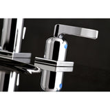 Centurion Two-Handle 3-Hole Deck Mount Widespread Bathroom Faucet with Retail Pop-Up Drain