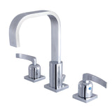 Centurion Two-Handle 3-Hole Deck Mount Widespread Bathroom Faucet with Retail Pop-Up Drain