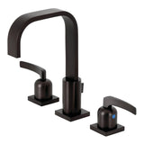 Centurion Two-Handle 3-Hole Deck Mount Widespread Bathroom Faucet with Retail Pop-Up Drain