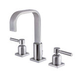 Concord Two-Handle 3-Hole Deck Mount Widespread Bathroom Faucet with Retail Pop-Up Drain