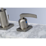 Centurion Two-Handle 3-Hole Deck Mount Widespread Bathroom Faucet with Retail Pop-Up Drain