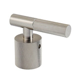 Convergent Brass Knurled Lever Handle