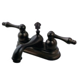 American Classic Double-Handle 3-Hole Deck Mount 4-Inch Centerset Bathroom Faucet with Pop-Up Drain