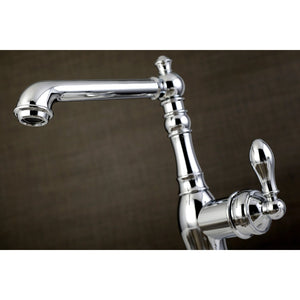 American Classic Single-Handle 1-or-3 Hole Deck Mount 4-Inch Centerset Bathroom Faucet with Push-Up Pop-Up