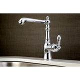 American Classic Single-Handle 1-or-3 Hole Deck Mount 4-Inch Centerset Bathroom Faucet with Push-Up Pop-Up