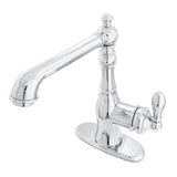 American Classic Single-Handle 1-or-3 Hole Deck Mount 4-Inch Centerset Bathroom Faucet with Push-Up Pop-Up