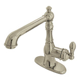 American Classic Single-Handle 1-or-3 Hole Deck Mount 4-Inch Centerset Bathroom Faucet with Push-Up Pop-Up