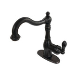 American Classic Single-Handle 1-or-3 Hole Deck Mount 4-Inch Centerset Bathroom Faucet with Push-Up Pop-Up