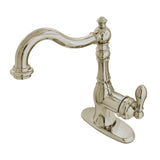 American Classic Single-Handle 1-or-3 Hole Deck Mount 4-Inch Centerset Bathroom Faucet with Push-Up Pop-Up