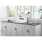 Petra Galley 30-Inch x 20-Inch Cast Iron Wall Mount Kitchen Sink