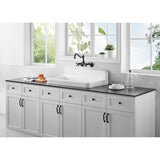 Petra Galley 33-Inch x 19-Inch Cast Iron Wall Mount Kitchen Sink