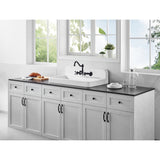 Petra Galley 33-Inch x 19-Inch Cast Iron Wall Mount Kitchen Sink