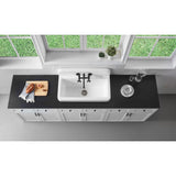 Petra Galley 33-Inch x 19-Inch Cast Iron Wall Mount Kitchen Sink