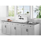 Petra Galley 36-Inch x 20-Inch Cast Iron Wall Mount Kitchen Sink