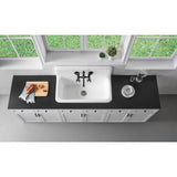 Petra Galley 36-Inch x 20-Inch Cast Iron Wall Mount Kitchen Sink