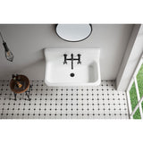 Towne 36-Inch Cast Iron Wall Mount 2-Hole Single Bowl Utility Sink