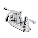 Vintage Double-Handle 3-Hole Deck Mount 4-Inch Centerset Bathroom Faucet with Pop-Up Drain