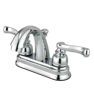 Royale Double-Handle 3-Hole Deck Mount 4-Inch Centerset Bathroom Faucet with Pop-Up Drain