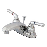 Magellan Double-Handle 3-Hole Deck Mount 4-Inch Centerset Bathroom Faucet with Pop-Up Drain