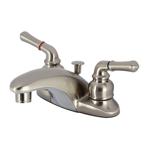 Magellan Double-Handle 3-Hole Deck Mount 4-Inch Centerset Bathroom Faucet with Pop-Up Drain